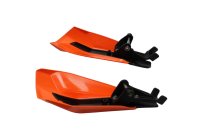 Håndbeskyttere handguards sæt venstre højre beslag orange sort KTM universell