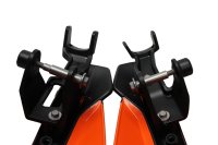 Håndbeskyttere handguards sæt venstre højre beslag orange sort KTM universell