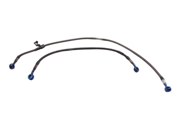Brake line set braided steel hoses front caliper Suzuki SV 1000 S WVBX 03-07