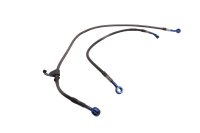 Brake line set braided steel hoses front caliper Suzuki SV 1000 S WVBX 03-07