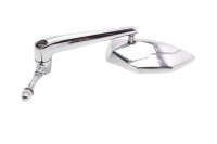 Espejo retrovisor derecho cromado M10 homologado Motorrad Zubehör universell