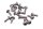 Brake disc bolts set 16 pcs front rear rotor screws Honda XL 1000 V SD01 99-00