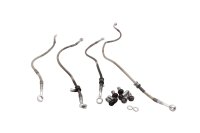 Tubi freno treccia aeronautica kit 4 pezzi Suzuki GSX 1100 G GV74A 91-96