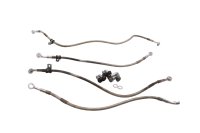 Tubi freno treccia aeronautica kit 4 pezzi Suzuki GSX 1100 G GV74A 91-96