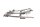 Rear subframe seat rail support tail section Suzuki SV 1000 S WVBX 03-07