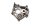 Tapa motor de arranque carcasa lateral izquierda Honda XL 600 LM PD04 85-87
