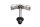 Piastra forcella inferiore cannotto sterzo cuscinetti Honda XL 600 LM PD04 85-87