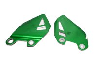 Hielbeschermer links rechts set groen plaat Kawasaki Z H2...