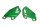 Hielbeschermer links rechts set groen plaat Kawasaki Z H2 1000 T SE 26-26