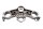 Top yoke upper triple clamp fork bridge steering stem Honda XL 1000 V SD01 99-00