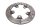Bremseskive bag rotor disc hjul 5 huller boret Suzuki SV 1000 S WVBX 03-07