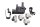 Brake line distributor junction block clamp bracket Honda XL 1000 V SD01 99-00