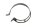 Fascetta silenziatore staffa marmitta scarico sinistro Suzuki TL 1000 S AG 97-01