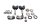 Handlebar risers clamps mounts holders left right Honda XL 600 LM PD04 85-87