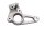 Support repose-pied platine pilote avant gauche BMW R 1150 R R28 0429 01-06
