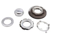 Steering stem nut set lock tab washer top yoke Honda XL 1000 V SD01 99-00