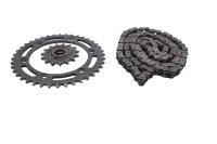 Kit catena trasmissione pignone corona posteriore Honda XL 600 LM PD04 85-87