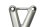Passenger footpeg bracket hanger mount rear left Ducati Panigale 1100 V4 25-25