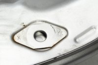 Depósito gasolina combustible plata metalizado Kawasaki ER-6N ER650A 05-08