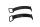 Luchtfilterhuis klemmen spanbanden paar BMW K 100 RS 4 Ventiler K589 0523 89-92