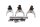 Fourchettes boîte vitesses axes ressorts kit KTM Super Moto 950 LC8 SM950 05-08