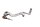Rear brake pedal foot lever with pushrod clevis BMW K 1200 GT K41 0548 02-05