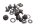 Remschijfbouten set afstandsbussen ringen voor BMW R 1200 GS K25 0307 R12 04-07