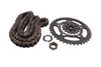 Kit chaîne pignon couronne écrou rondelle KTM Super Moto 950 LC8 SM950 05-08