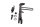 Caballete lateral muelle tornillo tuerca izquierdo Honda XL 1000 V SD01 99-00