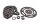 Kit chaîne transmission pignon sortie boîte couronne Suzuki SV 1000 S WVBX 03-07