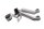 Platine repose-pied passager support arrière gauche Suzuki SV 1000 S WVBX 03-07