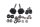 Windscherm bevestiging stelknop links rechts BMW R 1200 GS K25 0307 R12 04-07