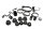 Bultsats skruvar muttrar slangklämmor motor ram clips Suzuki SV 650 S WVBY 03-06