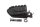 Voetsteun voetrust rubber pen links voor BMW G 650 Xcountry E65X 0164 K15 07-10