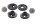 Windscherm rubberdoppen bevestiging bussen set BMW R 1200 GS K25 0307 R12 04-07