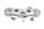 Tija superior horquilla puente dirección BMW G 650 Xcountry E65X 0164 K15 07-10