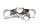 Tija superior horquilla puente dirección BMW G 650 Xcountry E65X 0164 K15 07-10
