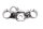 Tija superior horquilla puente dirección BMW G 650 Xcountry E65X 0164 K15 07-10