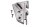 Soporte cúpula parabrisas anclaje lado derecho BMW R 1200 GS K25 0307 R12 04-07