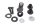 Kit fijación depósito soporte gomas tornillos BMW R 1200 GS K25 0307 R12 04-07