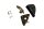 Spiegelhouder rechts voet beugel montage BMW K 100 RS 4 Ventiler K589 0523 89-92