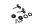Lenkerhalter Klemmböcke Satz Riser oben BMW K 100 RS 4 Ventiler K589 0523 89-92