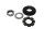 Ohjauslaakerin mutteri lukkoaluslevy yläkolmio Kawasaki ZR 7S ZR750F H 01-04