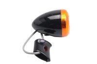 Blinker LED bullet svart orange lampglas hållare Harley-Davidson universell