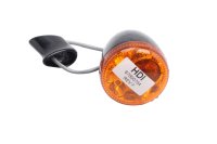Blinker LED bullet svart orange lampglas hållare Harley-Davidson universell