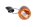 Blinker LED bullet svart orange lampglas hållare Harley-Davidson universell