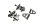 Chain adjuster blocks axle plates set rear left right Suzuki SV 650 S WVBY 03-06