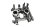 Camshaft holders bearing caps oil pipes head Kawasaki ZZR 600 ZX600E1-3 93-95