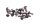 Bromsskivebultar skruvar sats 16 st fram bak Honda CBR 900 RR SC50 02-03