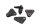 Engine mount brackets hanger set with silentblock Suzuki GSX 1100 G GV74A 91-96